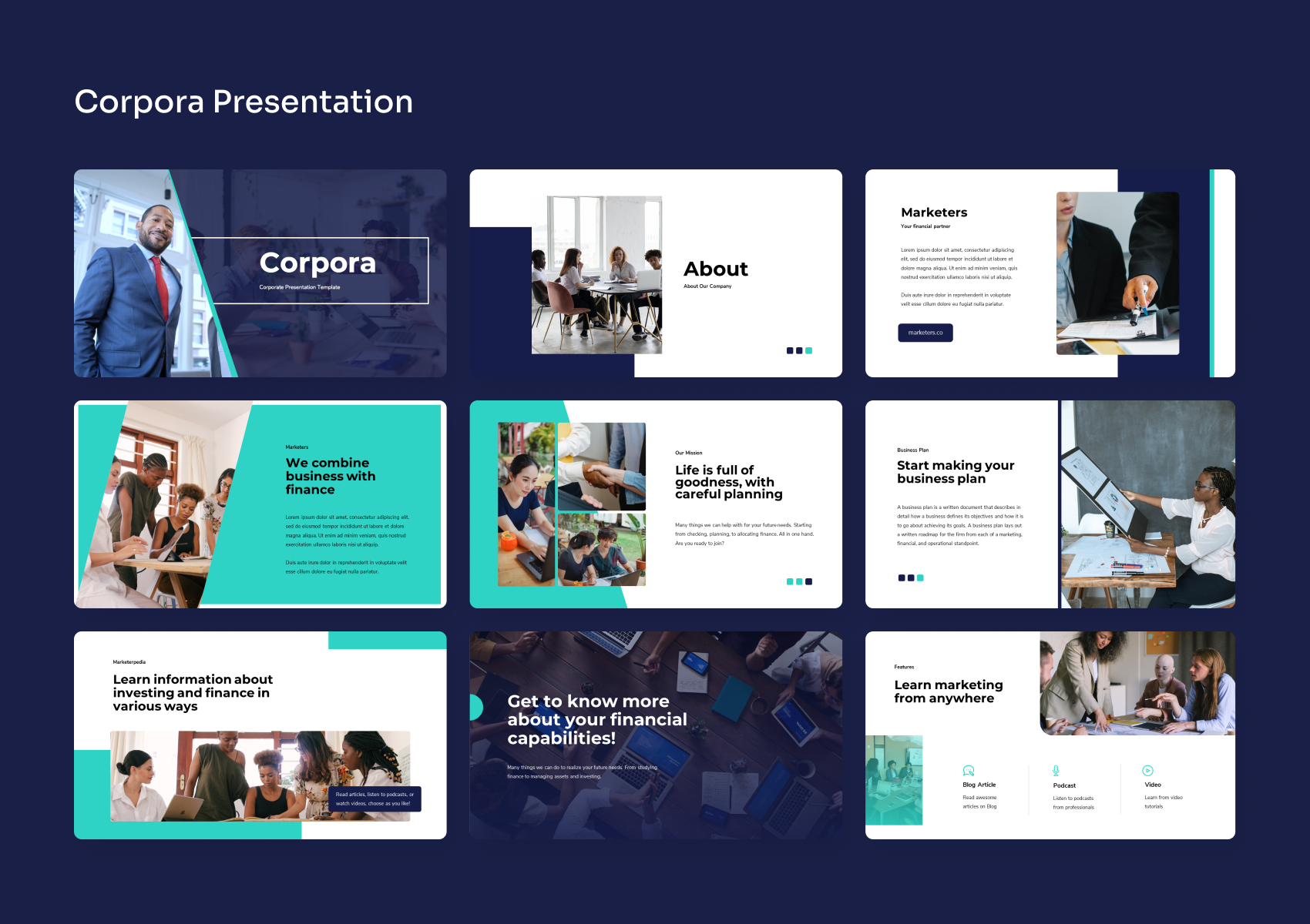 Corpora - Corporate Keynote Presentation, Presentation Templates 