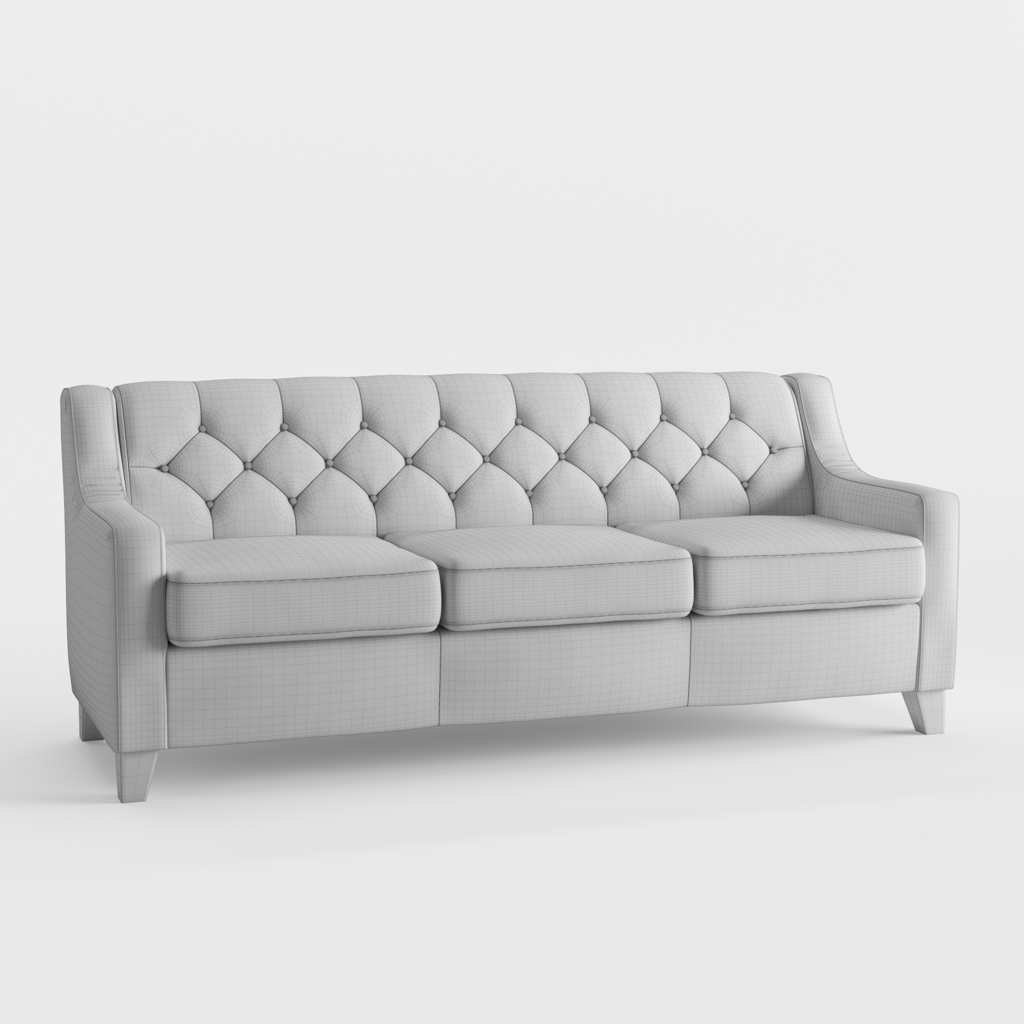 Modern and Contemporary Tufted Sofa by Edvace 3DOcean