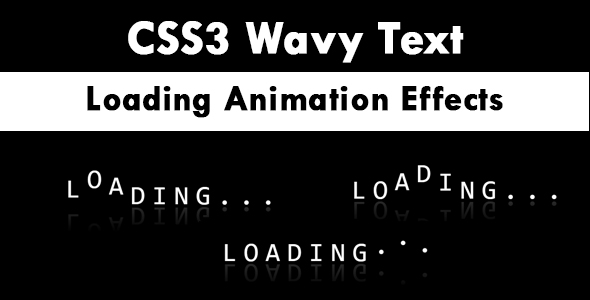 CSS3 Wavy Text Loading Animation Effects