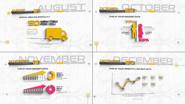 3D Timeline Infographics - VideoHive 31440754