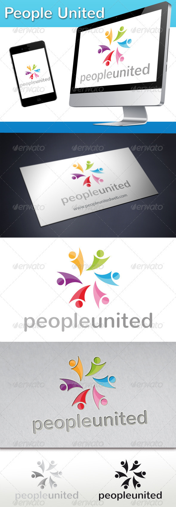 People United Logo - Humans Logo Templates
