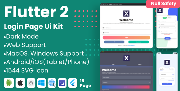 Flutter Login UI Kit Flutter