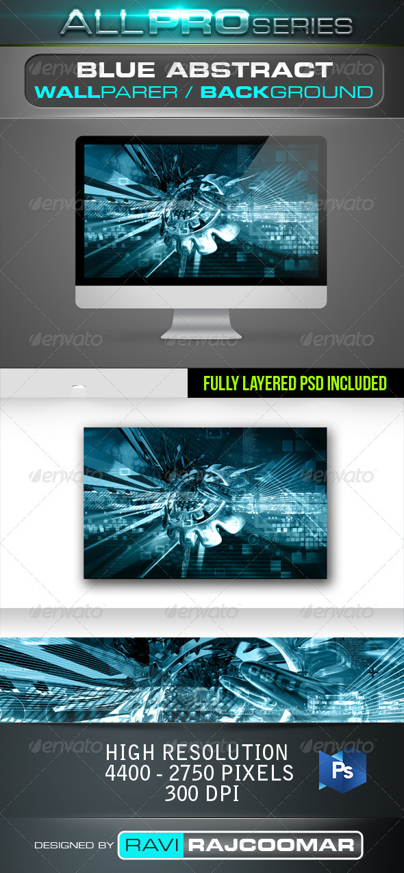 Blue Abstract Background - Tech / Futuristic Backgrounds
