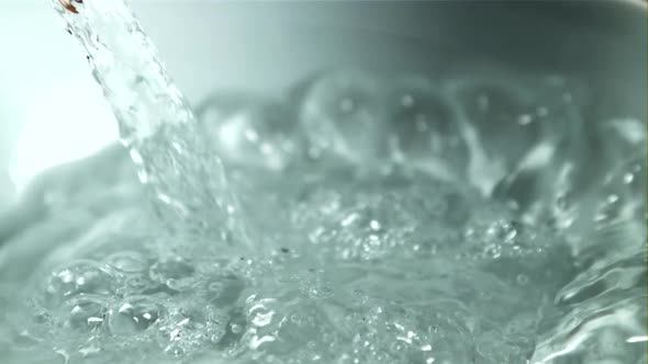 A Jet of Hot Water with Air Bubbles alt
