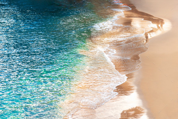 Beach with azure waters on Palma - Stock Photo - Images