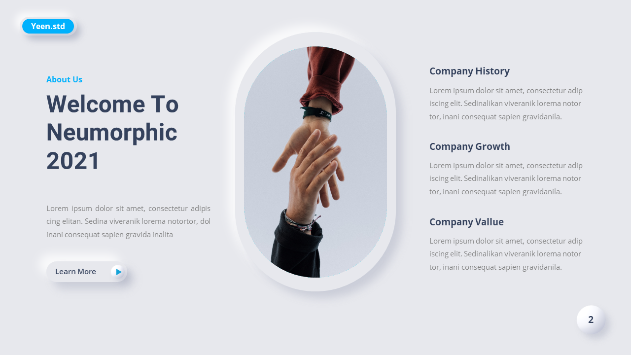 Neumorphic Business Presentation Google Slides Template, Presentation ...