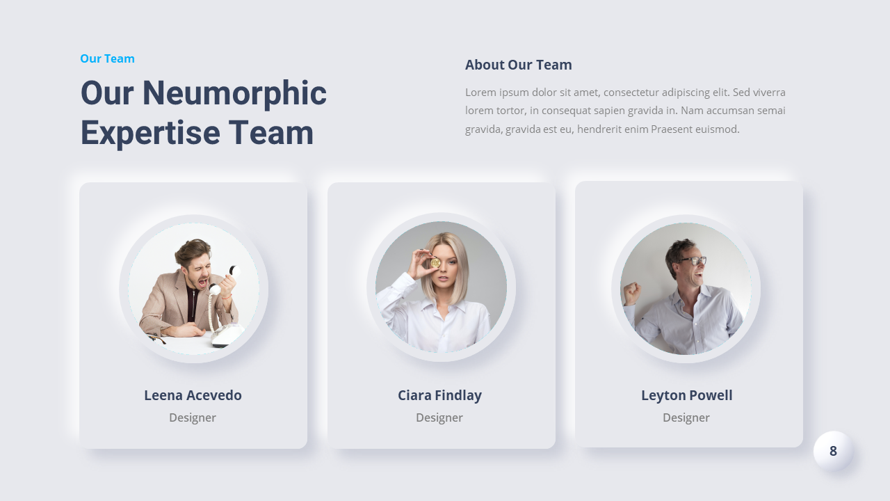 Neumorphic Business Presentation Google Slides Template, Presentation ...