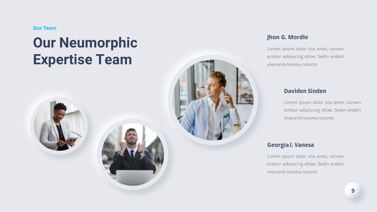 Neumorphic Business Presentation Google Slides Template, Presentation ...