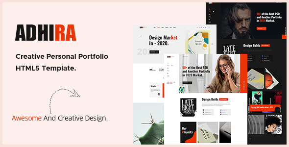 Adhira – Creative Portfolio HTML Template