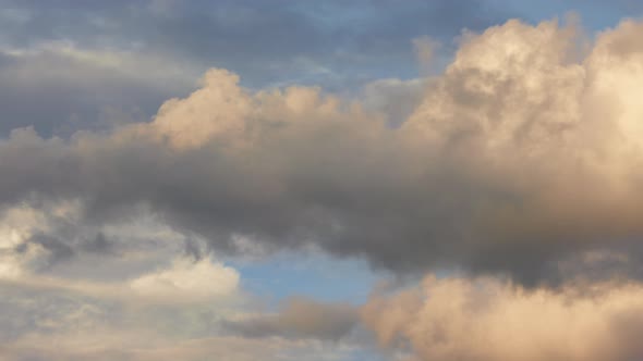 Time Lapse of Sunset or Sunrise Amazing Sky Nature Light with Colorful Dark Sunset Clouds