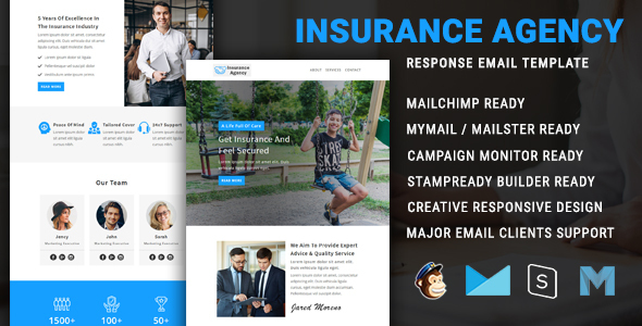 Insurance Agency - Multipurpose Responsive Email Newsletter Template