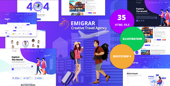Emigrar - Creative - ThemeForest 24945507