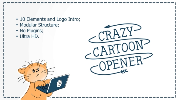 Crazy Cartoon Opener - VideoHive 31477350