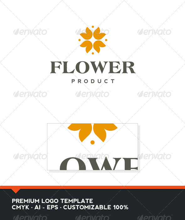 Flower Product Logo Template