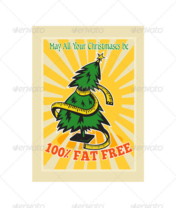 Fat Free Christmas Tree Tape Measure - Christmas Seasons/Holidays