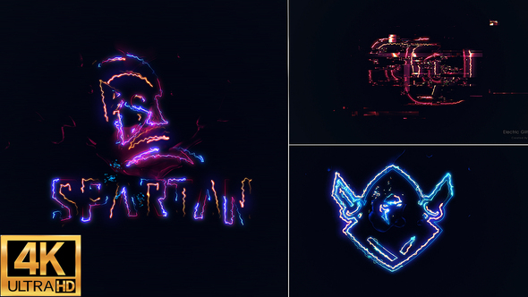 Electric Glitch Logo 2 Logo Stings template preview