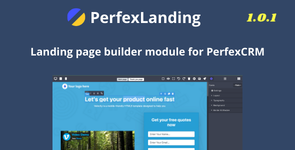 PerfexLanding - LandingPage builder for PerfexCRM