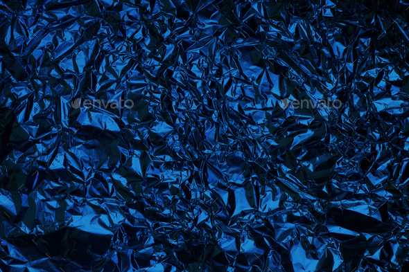 metallic blue background
