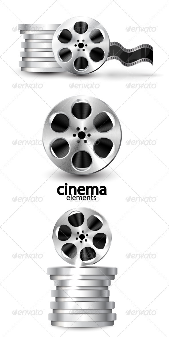 Film Reel Cinema Vector Icons - Industries Business