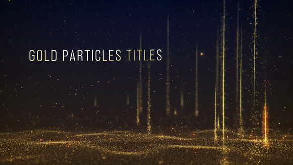 Gold Particles Titles - VideoHive 31513696