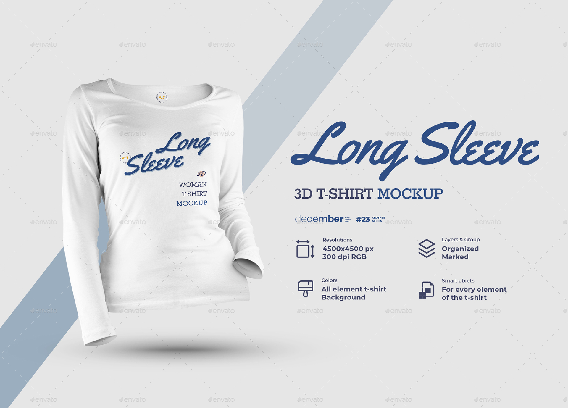 Download 8 Long Sleeve 3d T Shirt Mockup By Oleg Design Graphicriver