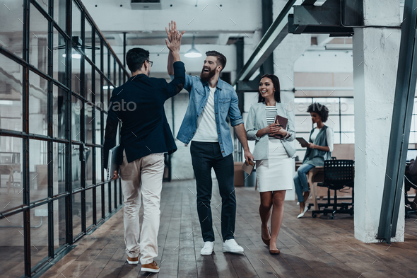 High-five!   - Stock Photo - Images