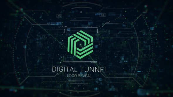 Digital Tunnel Logo - VideoHive 31520428