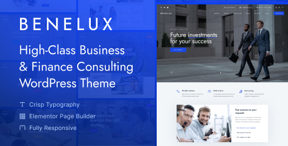 Benelux – Business & Finance Consulting WordPress Theme