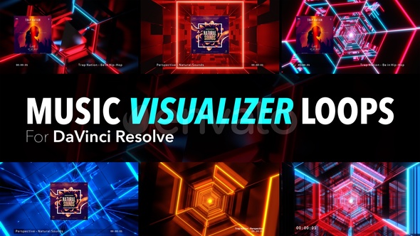 Music Visualizer Loops For DaVinci Resolve