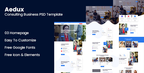 Aedux Consulting Business - ThemeForest 31404779