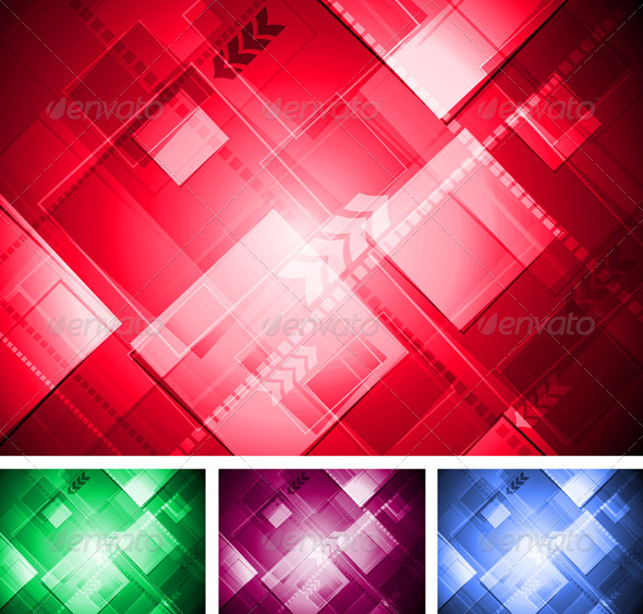 Colorful technical design - Abstract Conceptual