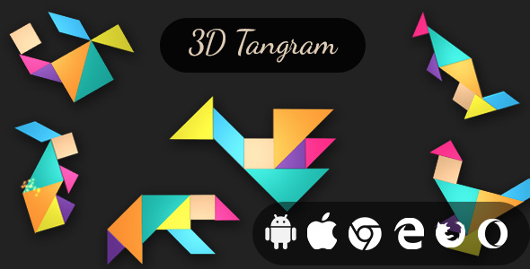 3D Tangram - Cross Platform Realistic Puzzle Game