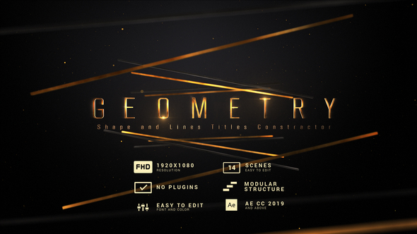 Awards Titles Constructor | Gemeotry Shape&Lines
