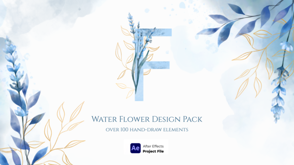 Watercolor Flower Design - VideoHive 31542170