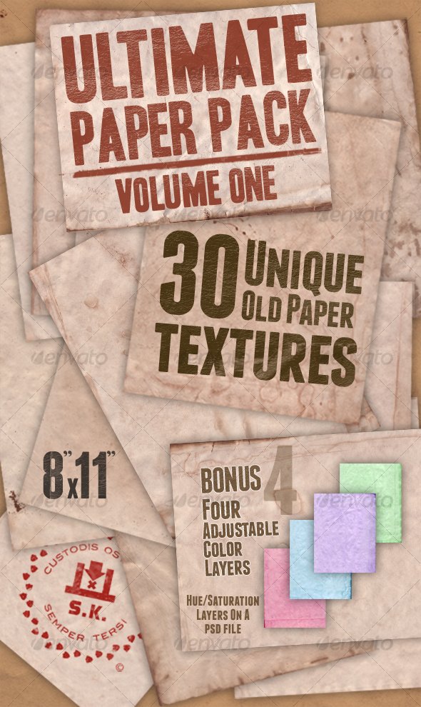 Ultimate Paper Pack: Version One - Paper Textures