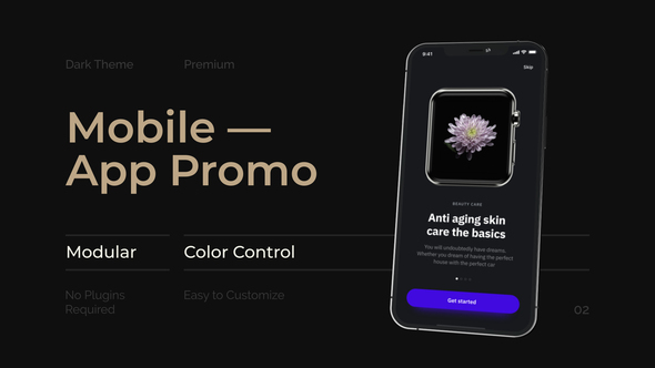 Mobile Minimal App Promo