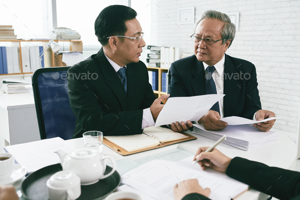 Discussing case - Stock Photo - Images
