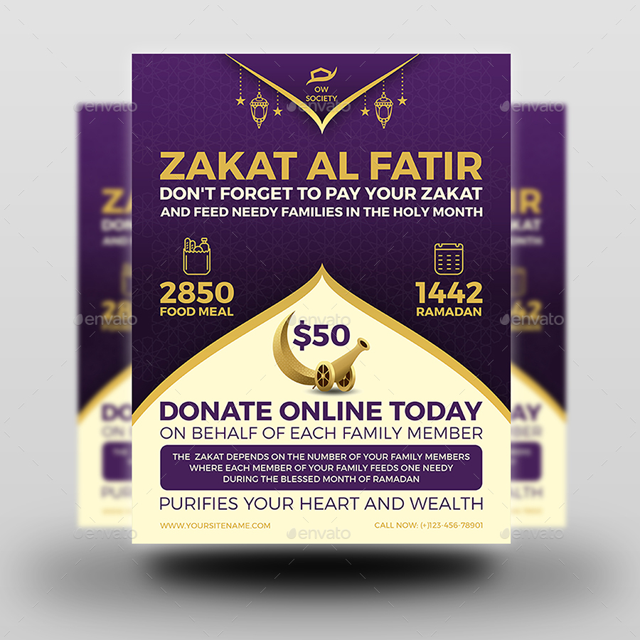 Zakat Flyer Islamic Flyer Template Print Templates Graphicriver