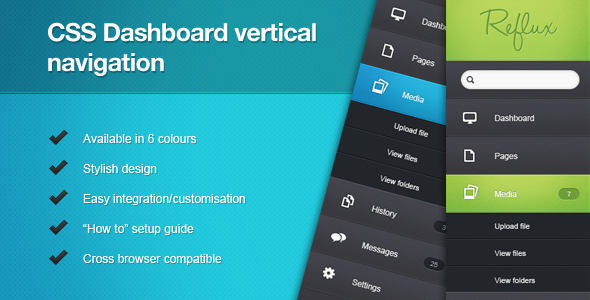 CSS Dashboard Vertical - CodeCanyon 2891333