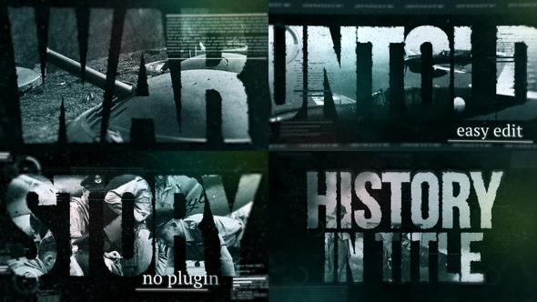 History in Title Video Displays template preview