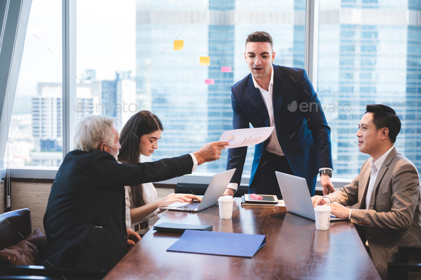 professional business person meeting in the modern office, team group ...