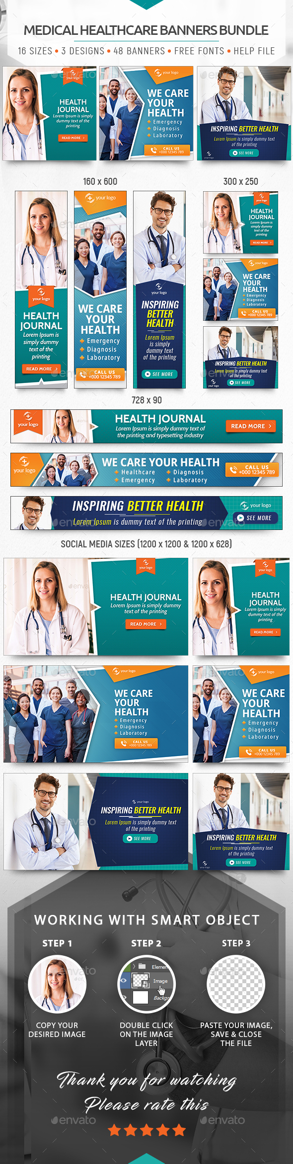 Medical Healthcare Banners Bundle