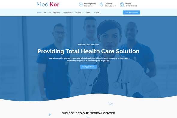 Medikor - Medical Healthcare Elementor Template Kit By Themesflat 