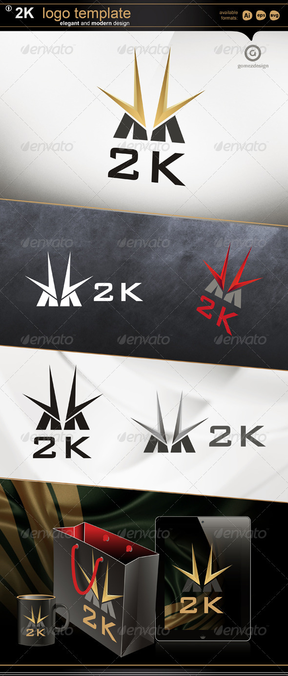 2k - Letters Logo Templates