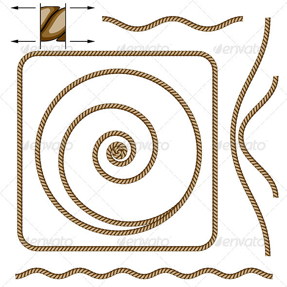 Abstract beige rope - Patterns Decorative