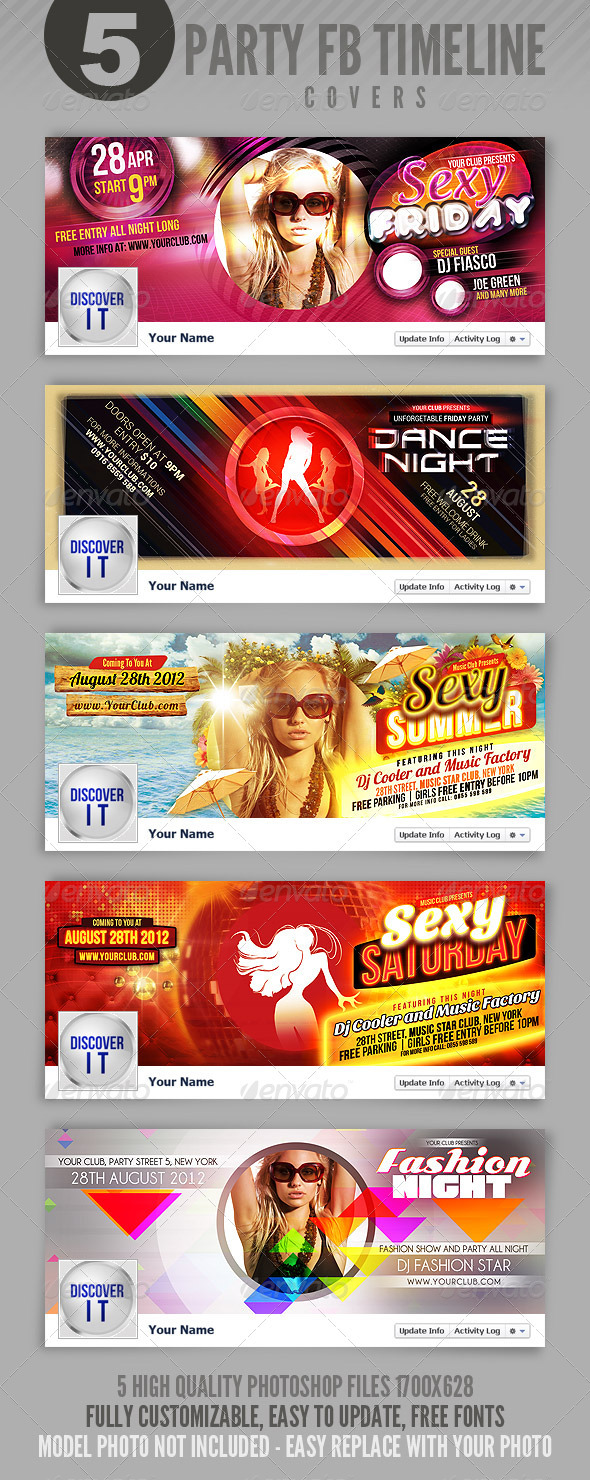 5 Party FB Timeline Covers - Facebook Timeline Covers Social Media