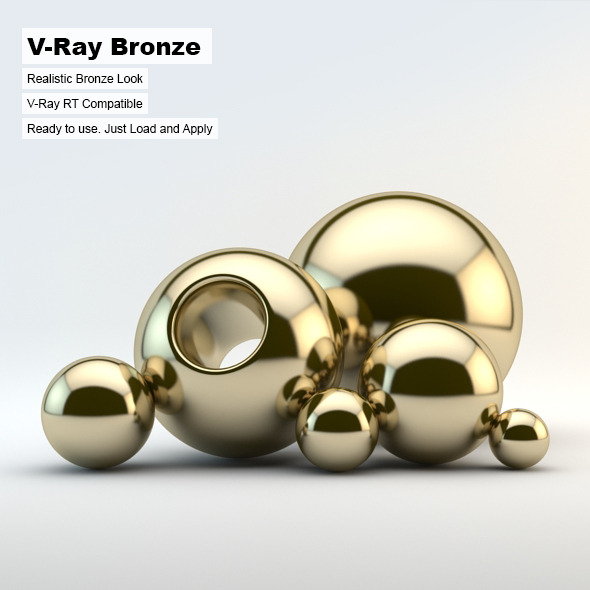 V-Ray Bronze Material - 3Docean 2894728