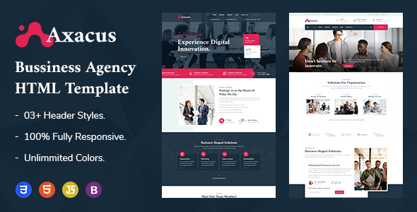 Axacus – Business Agency HTML Template