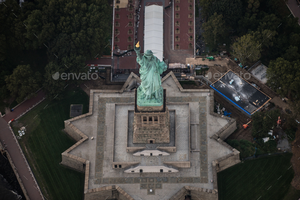 New York city from helicopter tour