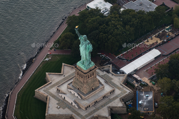 New York city from helicopter tour